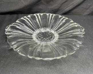 VTG Anchor Hocking Clear Old Cafe Glass Candy Dish