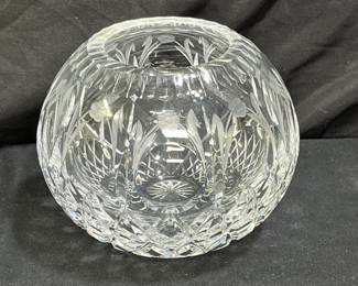 Yugoslavian Cut Crystal Rose Bowl
