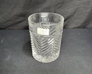 Ralph Lauren Herringbone Old Fashioned Glass