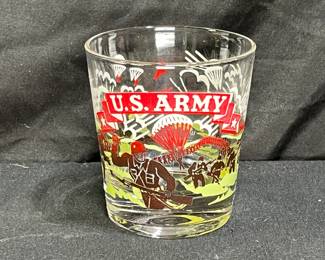 VTG Federal Barware Paratrooper Low Ball Glass