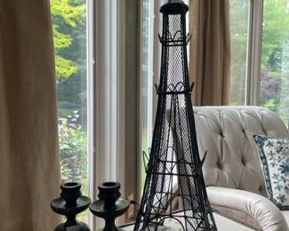 Candlestick Holders, Metal Eiffel Tower, Paris Chests
