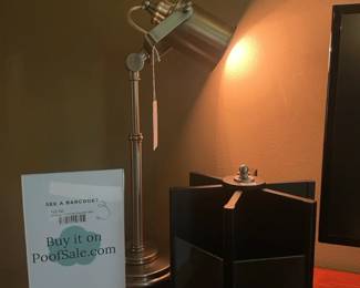Pottery Barn Desk Lamp (A), Pottery Barn Lazy Susan