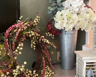 Faux Flowers,  Wreath