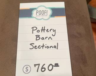 Pottery Barn sectional