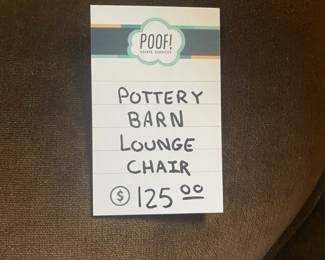 Pottery Barn Lounge Chair