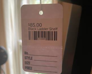 Black Ladder Shelf