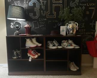 Converse Women’s Hearts Run Star Platform Sneaker, Nike Air Jordan Sneakers, Pottery Barn Teen Sports Shelf, Floral Arrangement in Metal Vase
