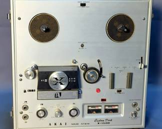 Akai Electric Co Tape Recorder, Model X-150D, 14" x 14" x 7", Untested