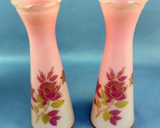 Decorative Vases Assortment, Various Styles, Sizes From 10" To 7" Tall, Qty 10
