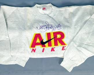Derrick Thomas #58 Kansas City Chief Signed Nike Air Sweatshirt, Size XL