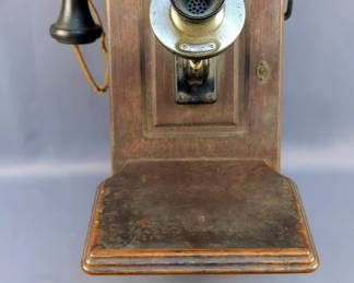 Western Electric Company Antique Wall Mounted Telephone, 250W, 20.5" x 13" x 12.5"