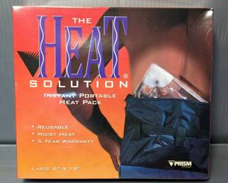Prism Technologies, The Heat Solution Instant Portable Heat Pack, Reusable Moist Heat, 8" x 18", NIB