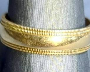 Gold 14K Men's Wedding Band, Size Unknown