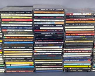 Large Blues, Country And Rock CD Collection Including Artists Van Morrison, Aaron Neville, Roy Rogers, BB King, ZZ Top, Willie Nelson, And More, Approx Qty 125