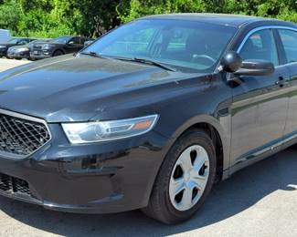 2019 Ford Taurus Police Interceptor Sedan Car, VIN# 1FAHP2MT9KG102217, 6 Cylinder T 3.5L FI Turbo DOHC 213 CID, Includes Power Locks And Windows, Spot Light, And 1 Key, Kansas Title, Burns Oil, City Of Shawnee, KS Surplus