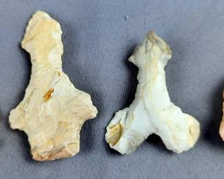 Native American Hand Carved Stone Tooling, Sizes From 3" - 2", Qty 4