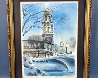 J. R. Hamil Print 259/950, Signed By Artist, Framed, Matted, Under Glass, 15" X 19"