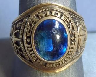 Camden High School 10K Gold Class Ring 1964, Unknown Size