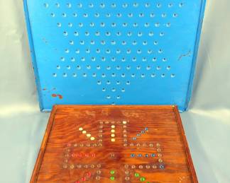 Wahoo Wood Game Board, 20" X 20" And Wood Chinese Checker Board 24" X 24"