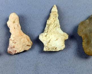 Native American Hand Carved Stone Tooling, Sizes From 2" - 1", Qty 5