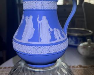 Wedgewood Blue (England) Pitcher Creamer Jug