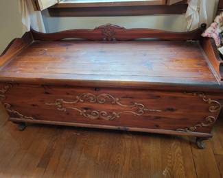 48" long x20" deep x 22" tall cedar chest