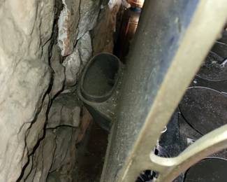 Stove pipe connection
36" deep from wall