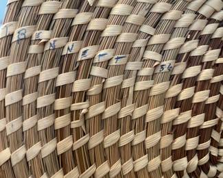 Signed and dated Sweetgrass basket