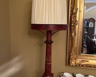 Painted farmhouse buffet lamp