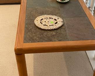 Slate top coffee table