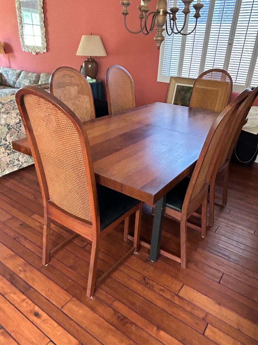 Milo Baughman dining table.