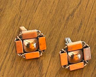 Vintage Renoir Copper Cufflinks.