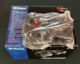 One of several Nikon cameras.