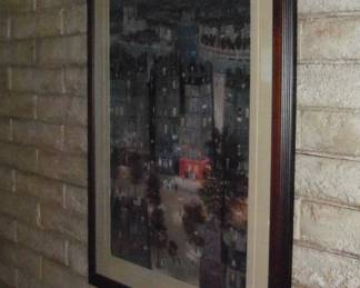 Large Michel Delacroix framed print