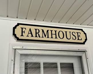 Farmhouse sign
