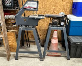 Sears craftsman 10” band saw on stand
Craftsman belt sander 