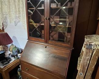 Mahogany drop front desk