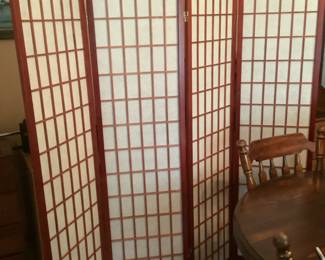 Beautiful 4 piece folding screen/room divider.  Presale $120