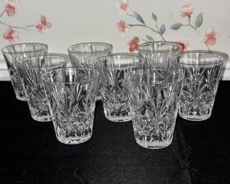 Set of 8 crystal old fashioned glasses