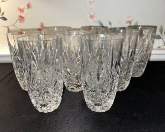 Set of 8 Mikasa Covent Garden crystal tumblers