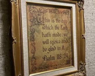  "This is the day which the Lord hath made . . . " Psalm 118:24