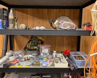 One of several utility shelves