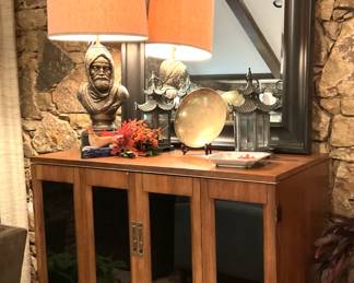 Storage cabinet; large mirror