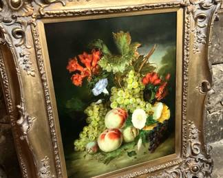 Floral/fruit framed art