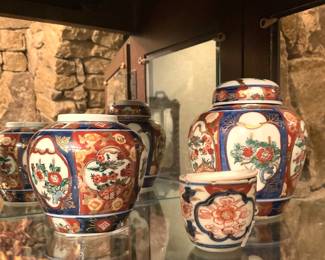 Asian style jars