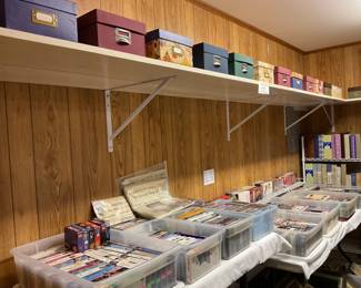 Tapes, movies, cassettes; organizing boxes
