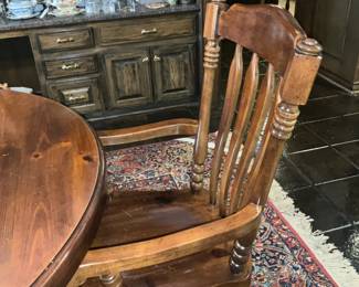 One of the host chairs