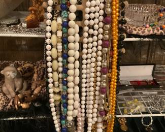 Some of the many necklaces