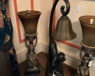 Monkey lamps