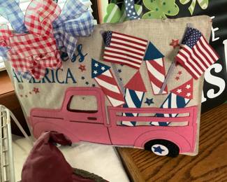 4th of July door décor 